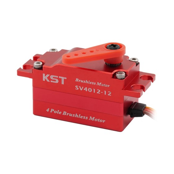 Hot Sales KST SV4012-12 SHV 42.0Kgf.cm 0.10sec/60. 4 Pole Brushless Low Profile for RC Cars Fixed-Wings  Robotics